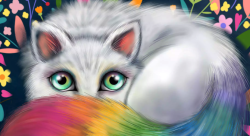 Chat arc-en-ciel - Myriam PISSAVY-illustrateur-jeunesse