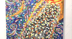 Vers la lumière 60x80 cm Acrylique/huile - Stéphanie Pluquin-plasticien