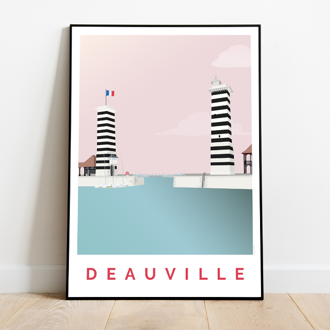 Affiche Belvédères Deauville