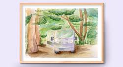 La sieste en forêt - Alaska Tribot-illustrateur jeunesse