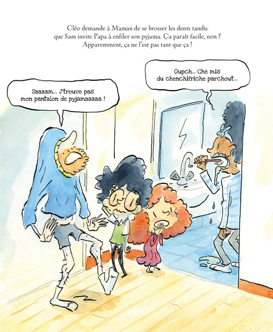 Pyjama et brossage de dents 