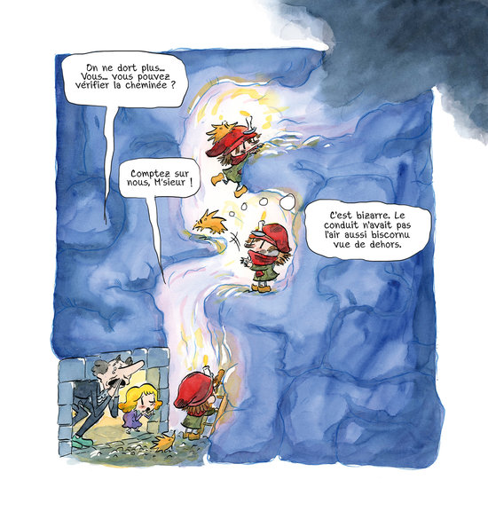 Ascension de la cheminée. 
