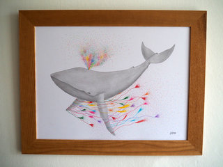 Aubaux Roland ART - Whale colors