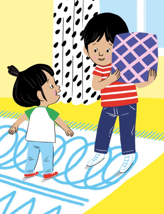 Sacha joue à cache-cache