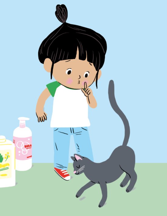 Sacha joue à cache-cache