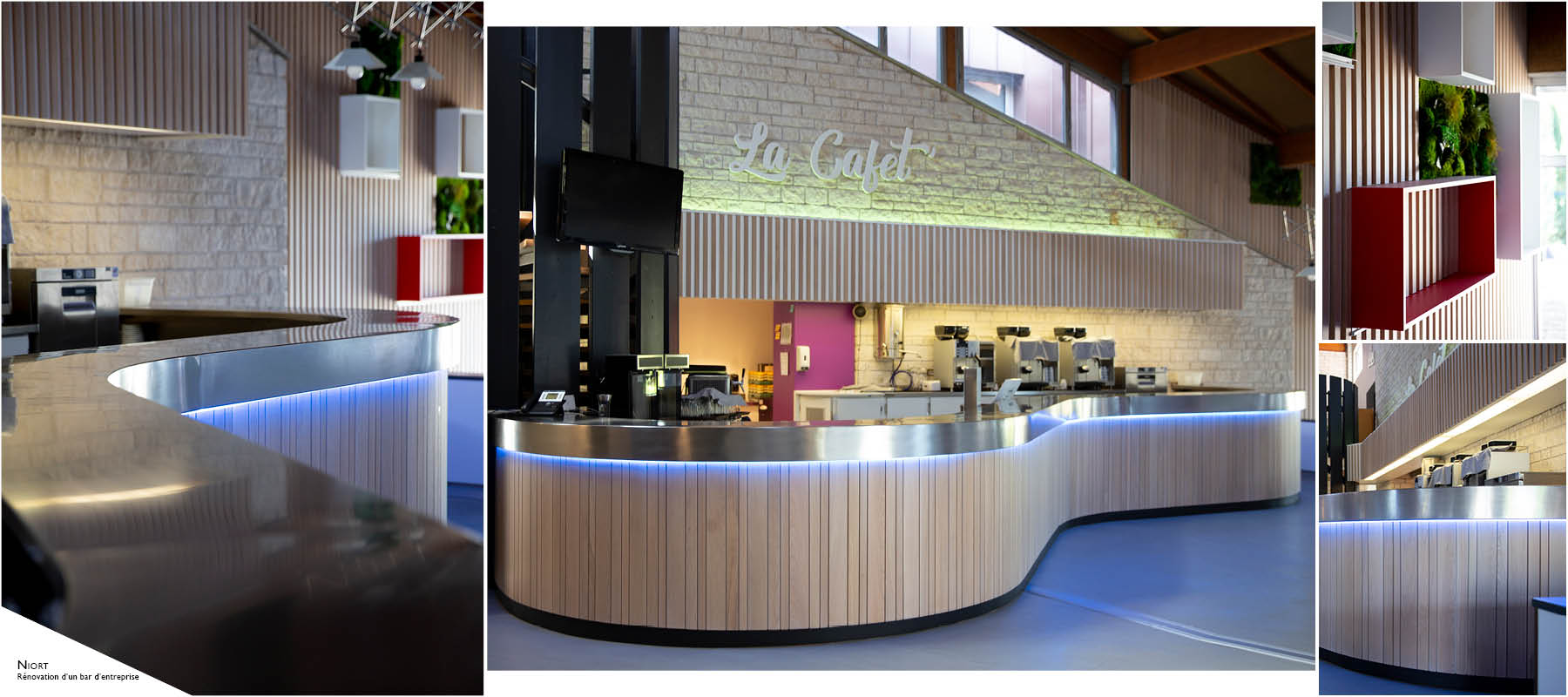 Réhabilitation d'un bar d'entreprise