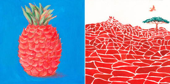 Où est qui? planche girafe/ananas