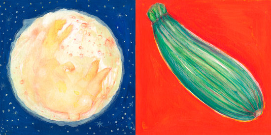 Où est qui? planche lapin/courgette