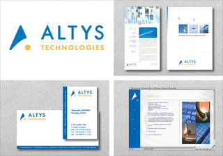 Altys Technologies - Logotype, charte, papeterie commerciale