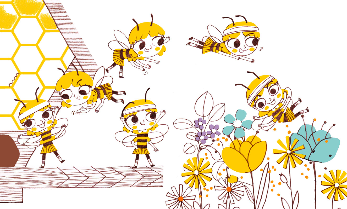 En colo avec les abeilles