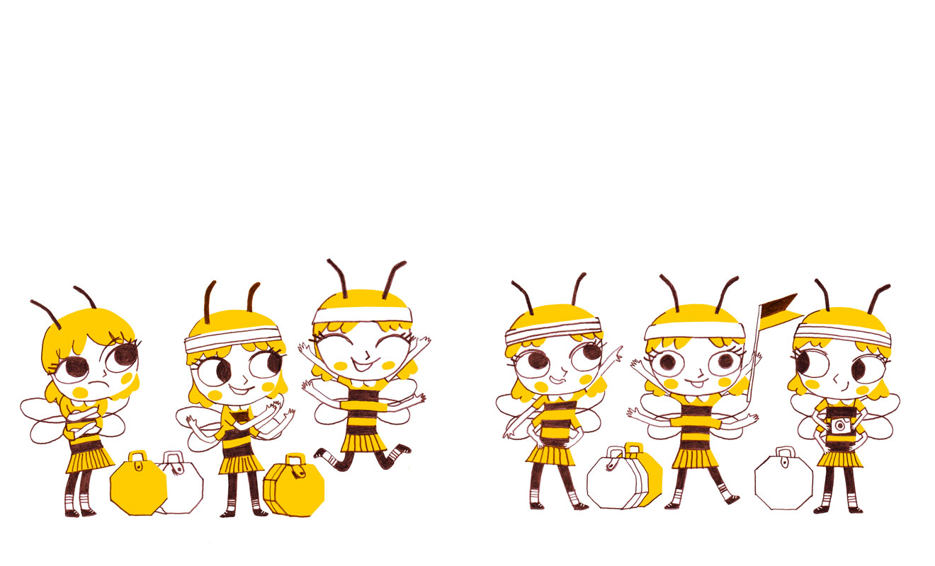 En colo avec les abeilles