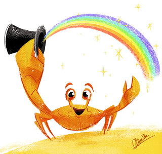 Rainbow Crab - Illustration personnelle