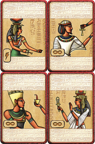 Illustration de cartes pour le jeu Pharaon