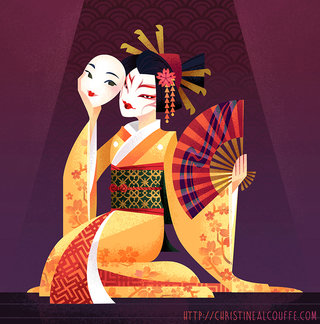 Kabuki - Illustration personnelle