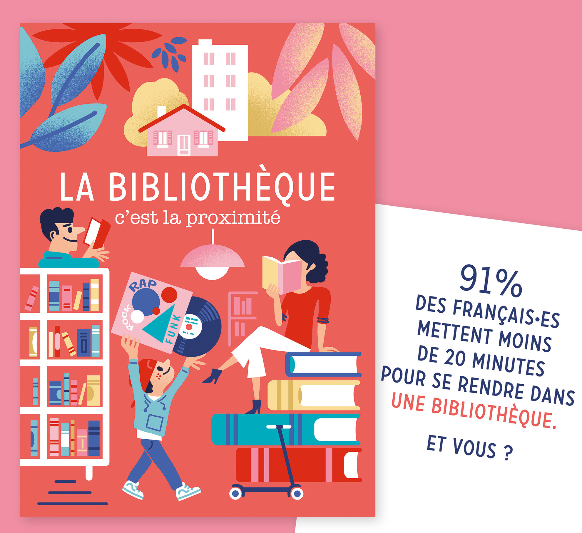 Carte postale - Association des Bibliothécaires de France (ABF)