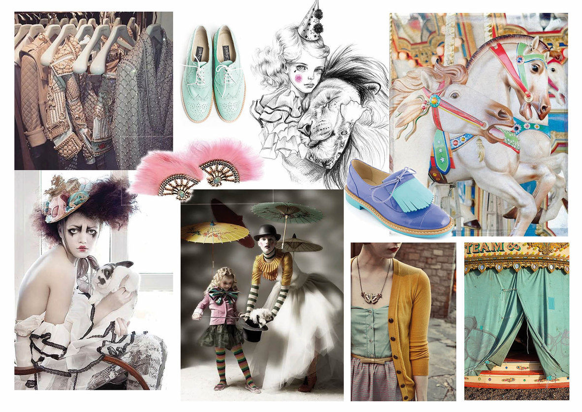 Circus moodboard circus pastel