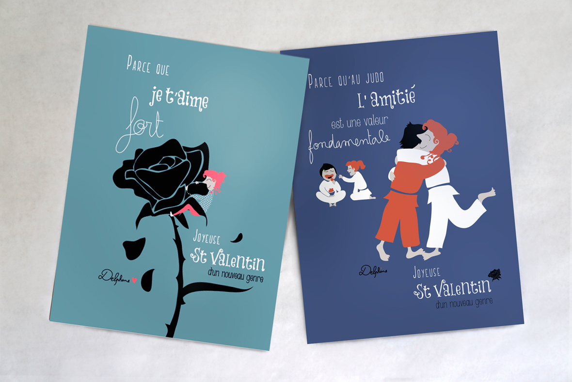 Illustration vectorielle - cartes St Valentin