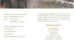 Programme atelier de la Garrigue 2025 début 2026 - Elodie Miguet-Boucher-plasticien