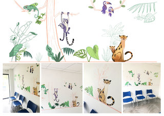 Fresque Murale pour un cabinet de pédiatre