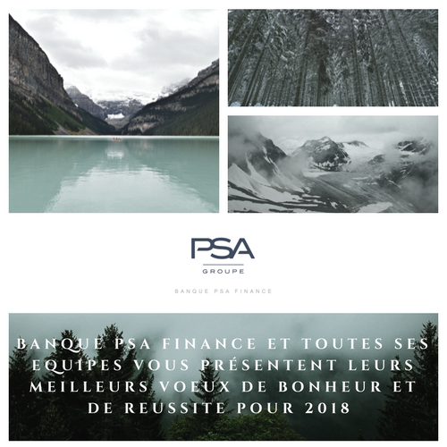 Carte de voeux - Banque PSA Finance (2018)