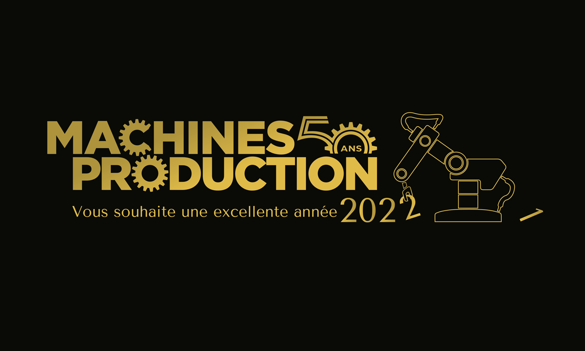 Création d'une carte de vœux 2022 pour le magazine Machines Production