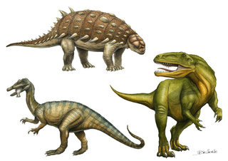 Hylaeosaurus, Baryonyx, Giganotosaurus