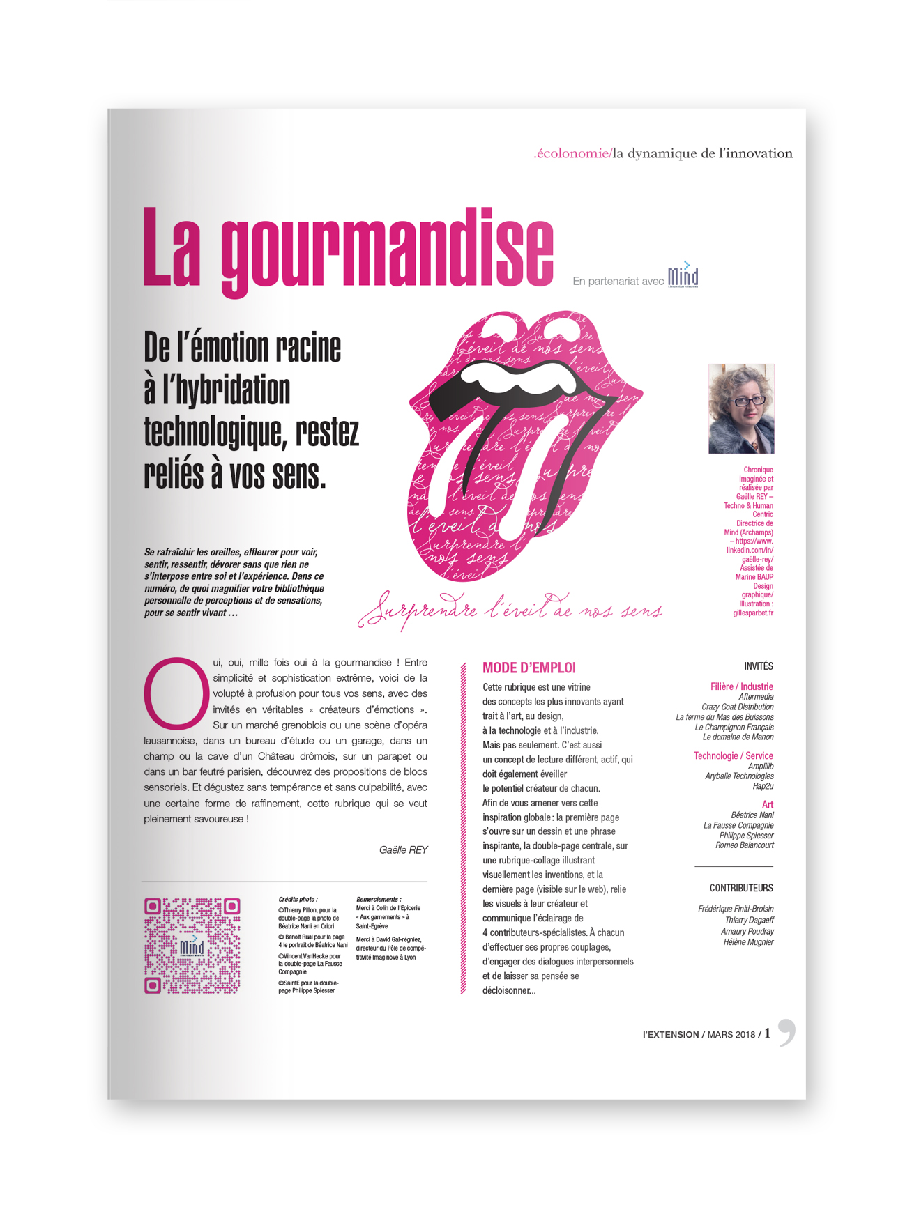 MIND - magazine L'EXTENSION - Thématique "GOURMANDISE"