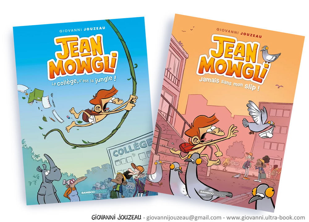 Jean-Mowgli - couvertures des tomes 1 et 2