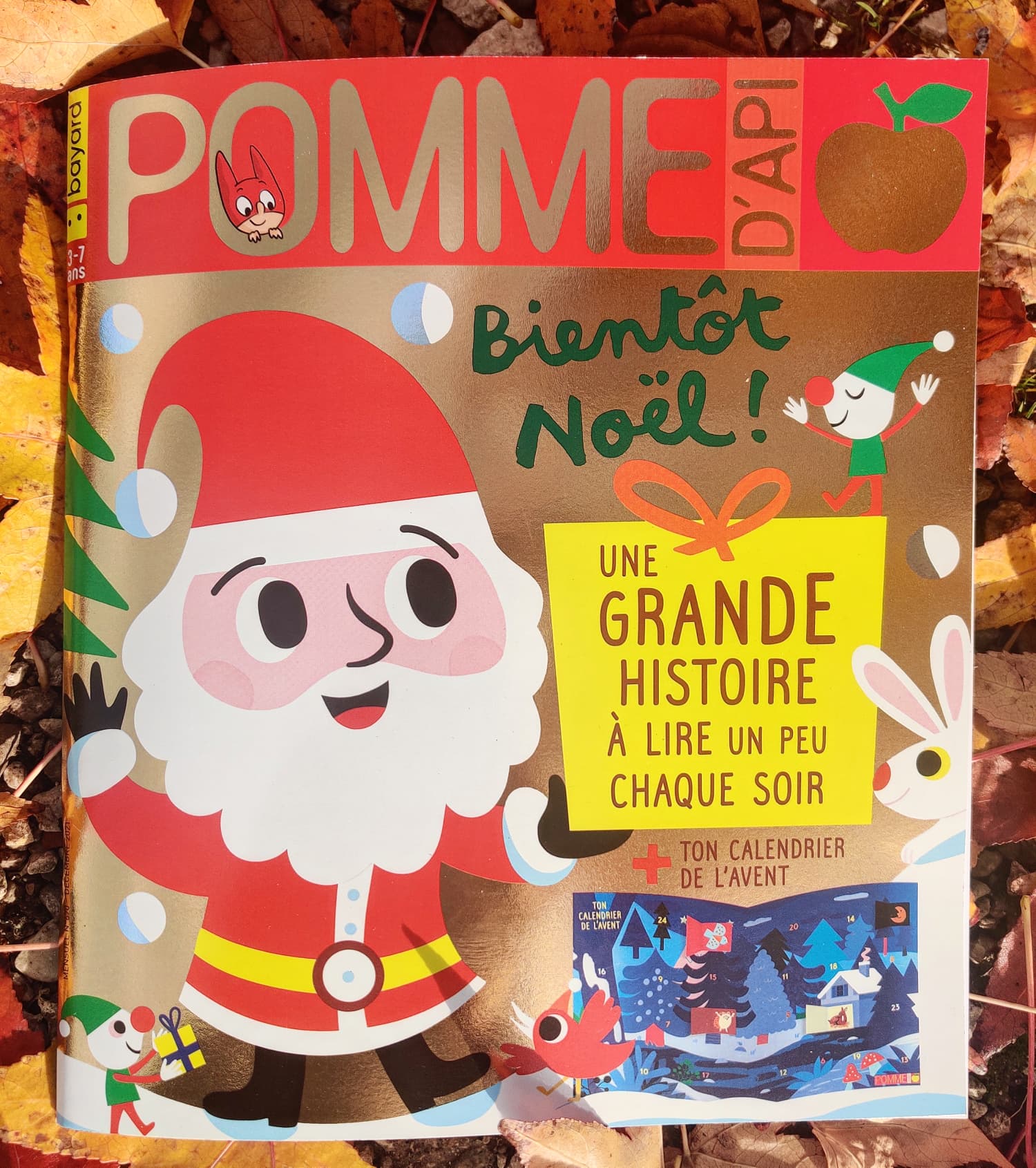 couverture pour magazine pomme d'api Bayard presse 2021