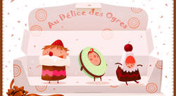 Au délice des ogres (moutardises) - Jean-Marc Langue-illustrateur jeunesse