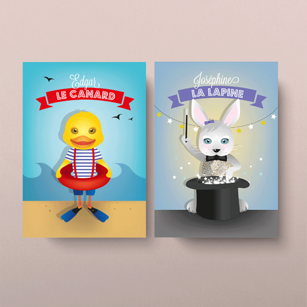 Cartes postales pour enfants