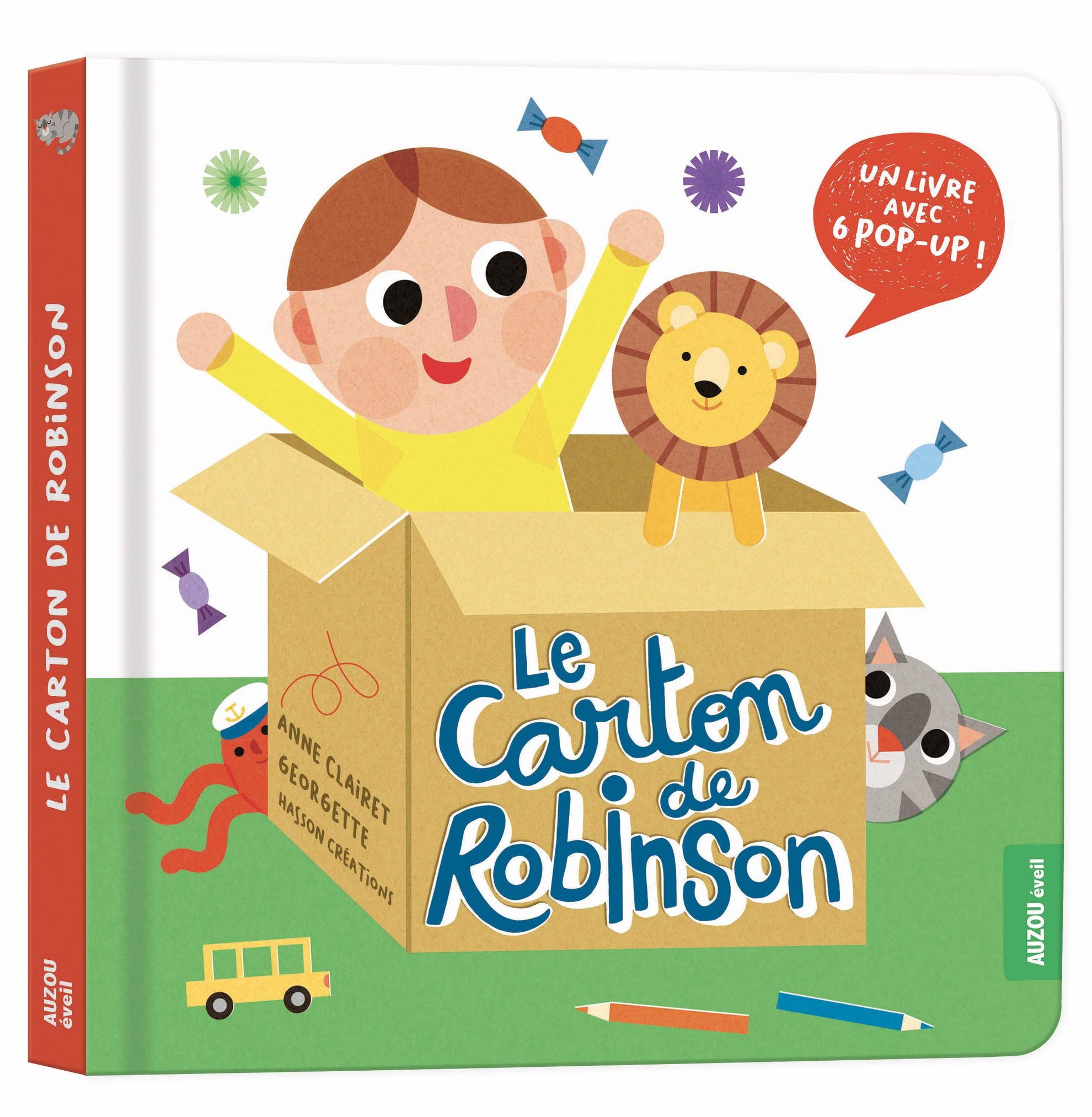"Le carton de Robinson" texte de Anne Clairet Editions AUZOU