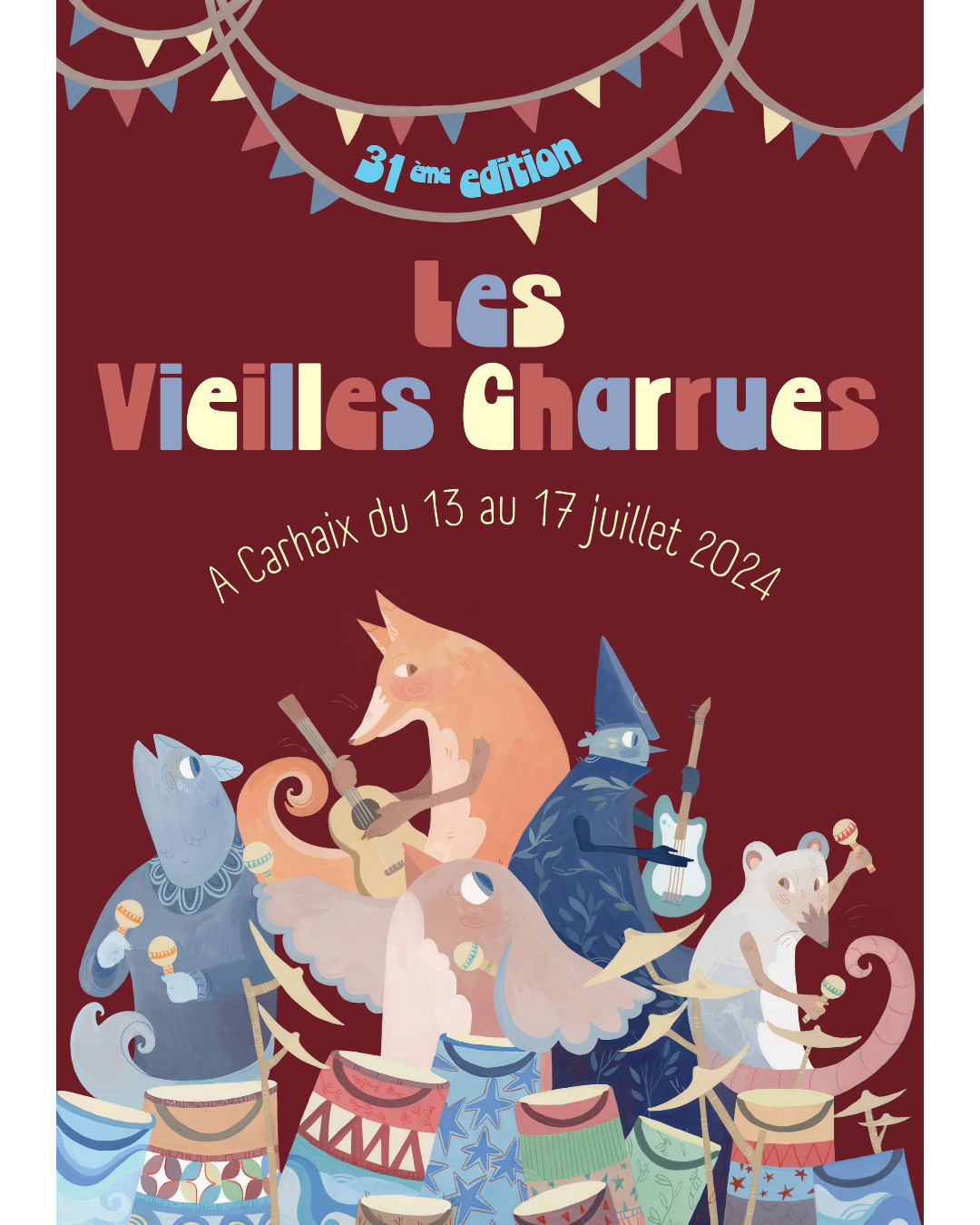 Illustration pour l'affiche du festival des Vieilles Charrues
