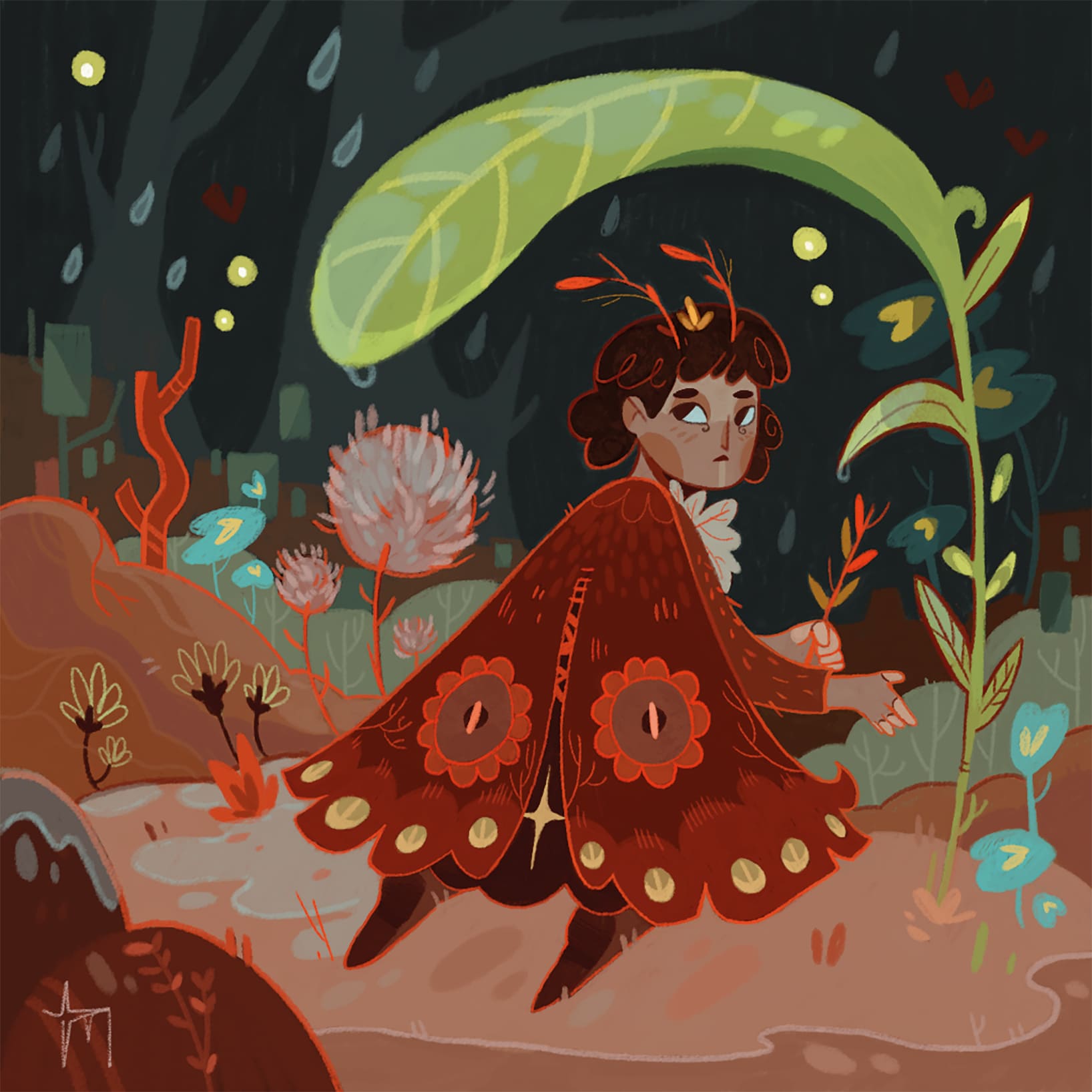 Calmtober Moth & Rain