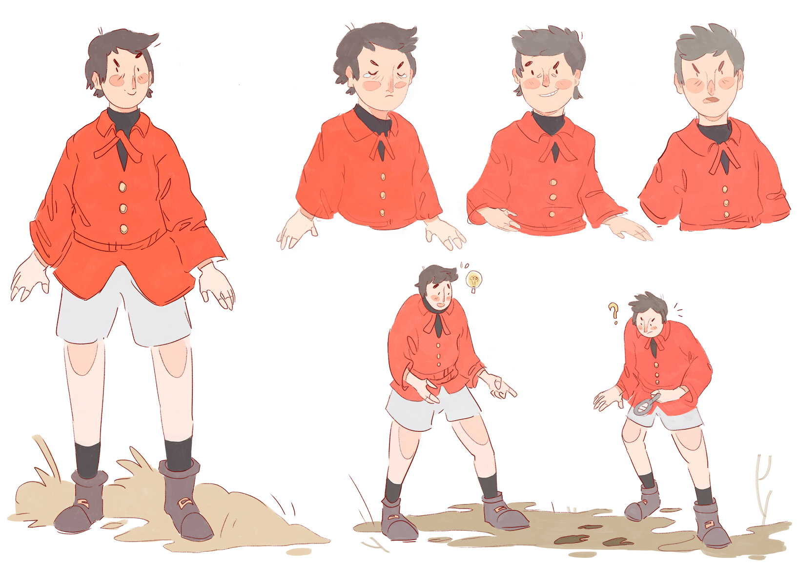 Planche CharaDesign de Zig