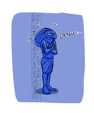 sulky blue Horus