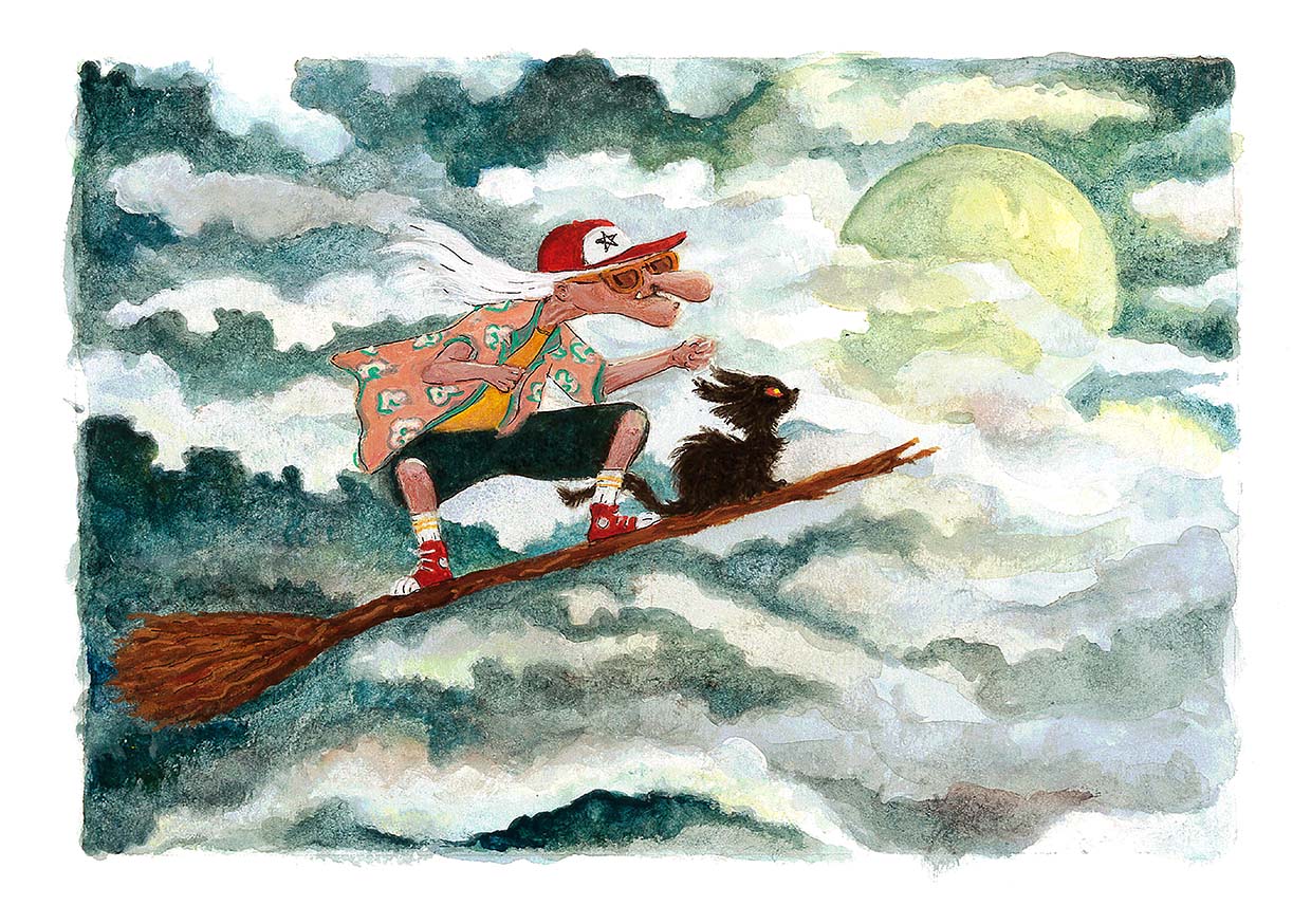 Sorcière 2.0, aquarelle, 18 x 24 cm, 2021