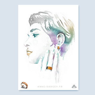 Série d'affiches pour Anne Sancey Bijoux
