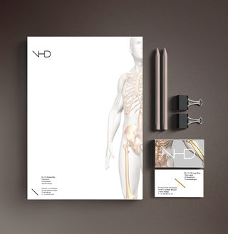 Papier en-tête et cartes de visite VHD