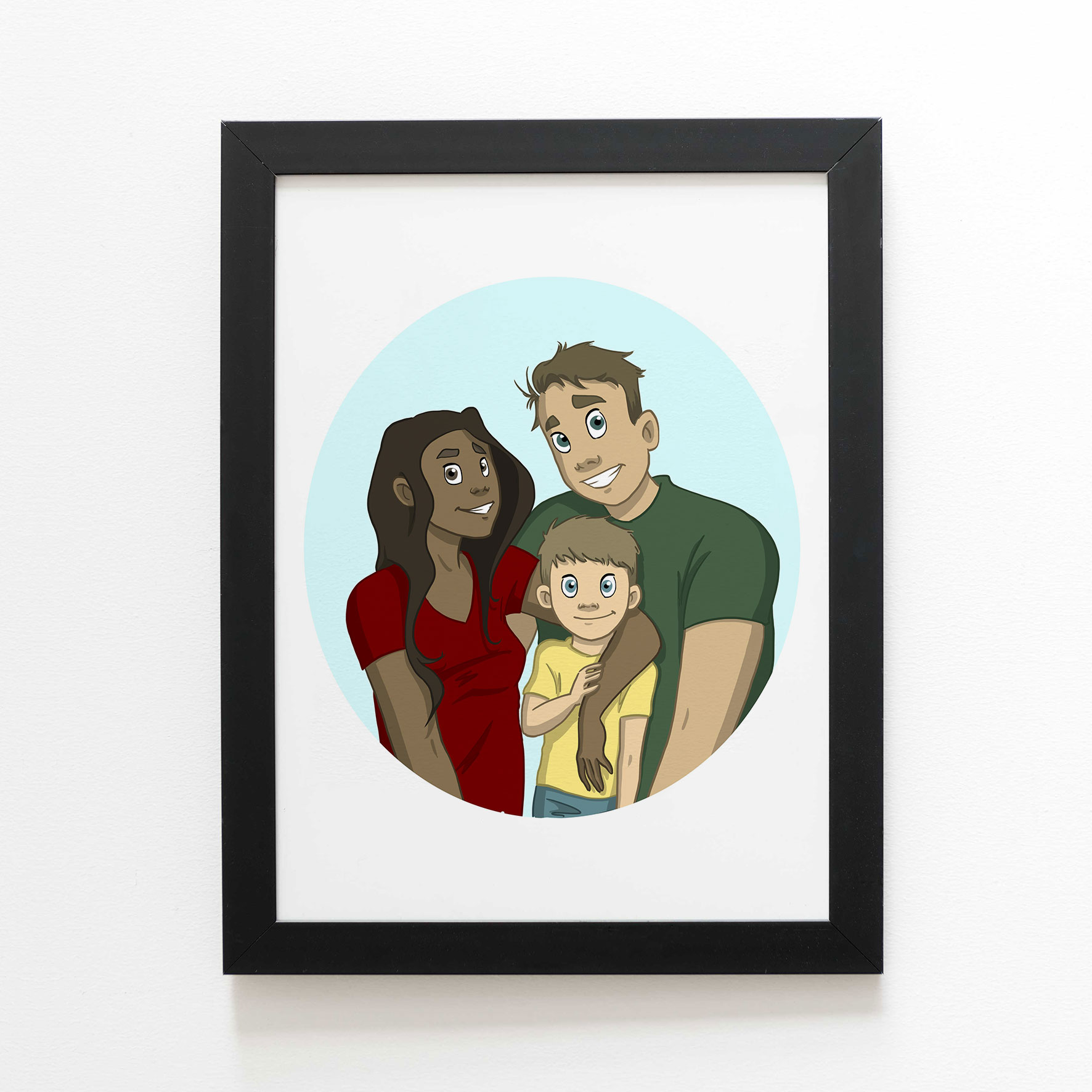 Portrait de famille illustré