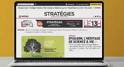 Conception du site de l'hebdomadaire Stratégies - julien josset-directeur-artistique