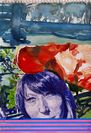 United Colors of World 12, 2009, aquarelle, acrylique et feutre sur papier, 38x26,3 cm