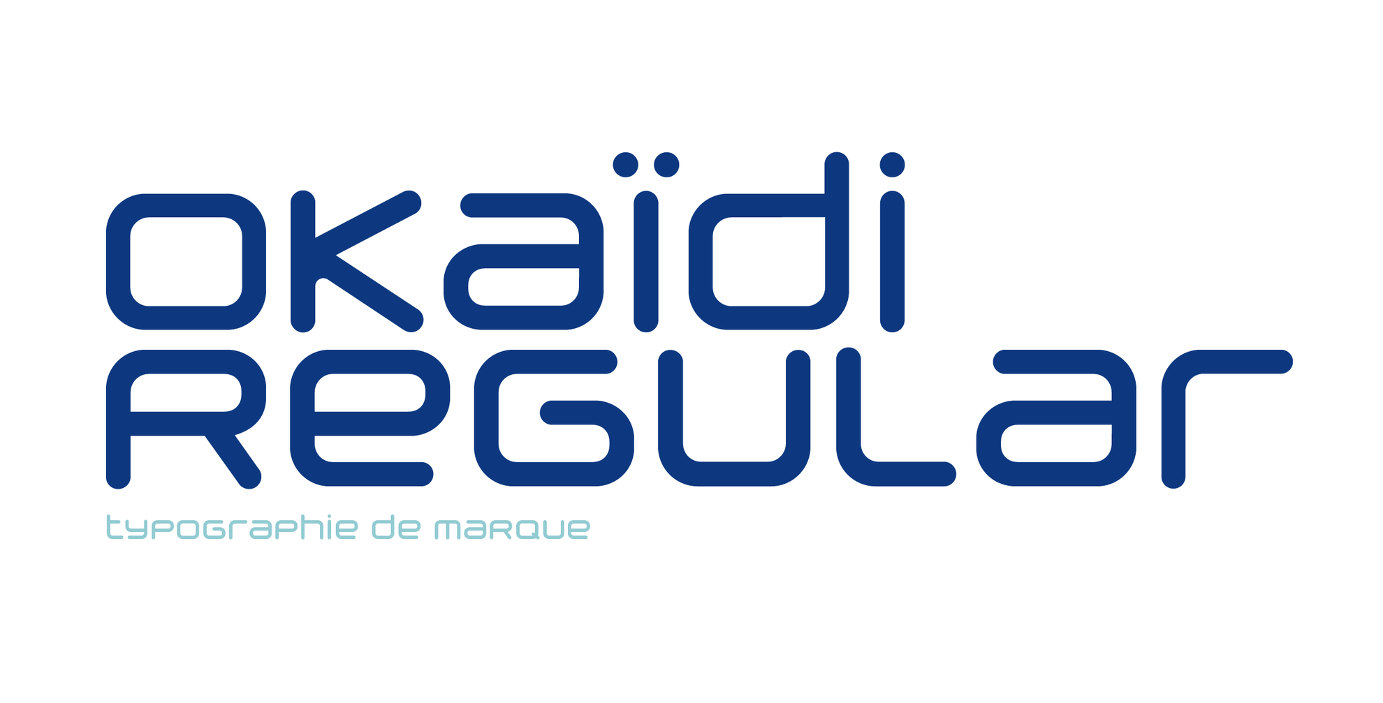 Typographie de marque Okaïdi