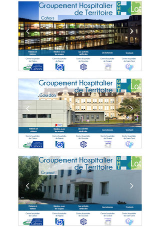 Maquette du site de l'Hôpital du groupement hospitalier du Lot