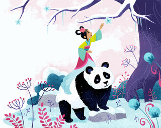 Princesse et panda