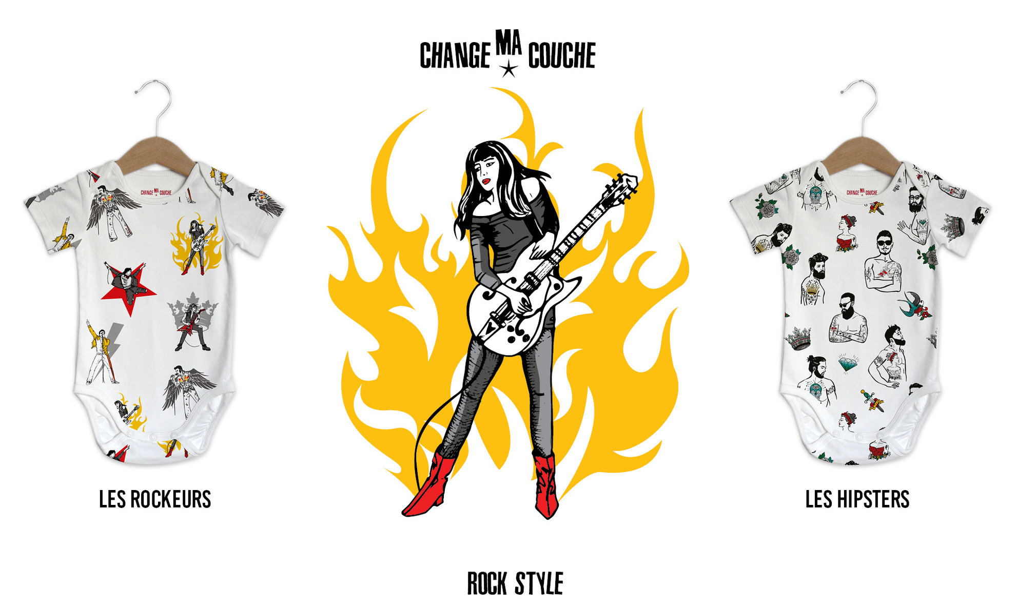 Collection Rock style, dessins all-over pour CMC