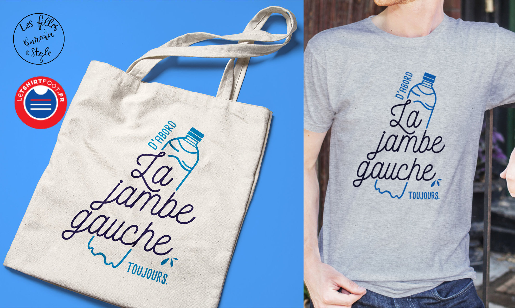 Design Message : dessin et calligraphique sur divers produit, t-shirt, tote bag,  pour Letshirtfoot.fr