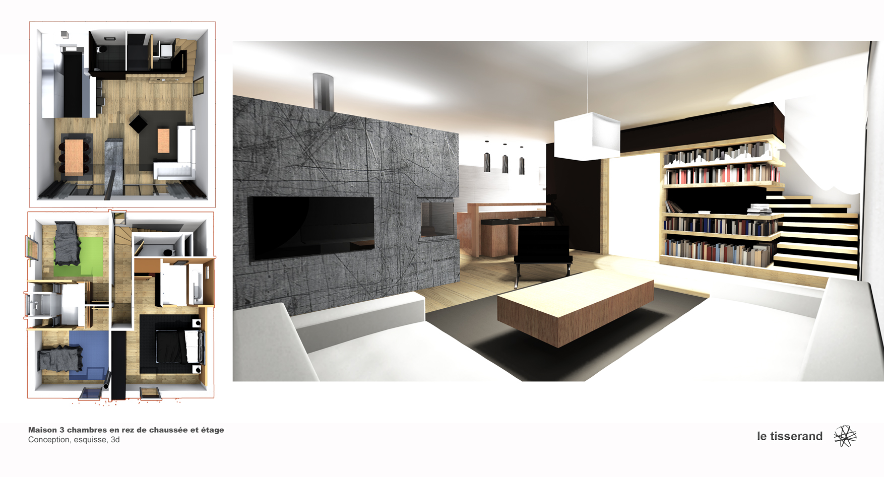 Design architectural maison 3 chambres Occitanie