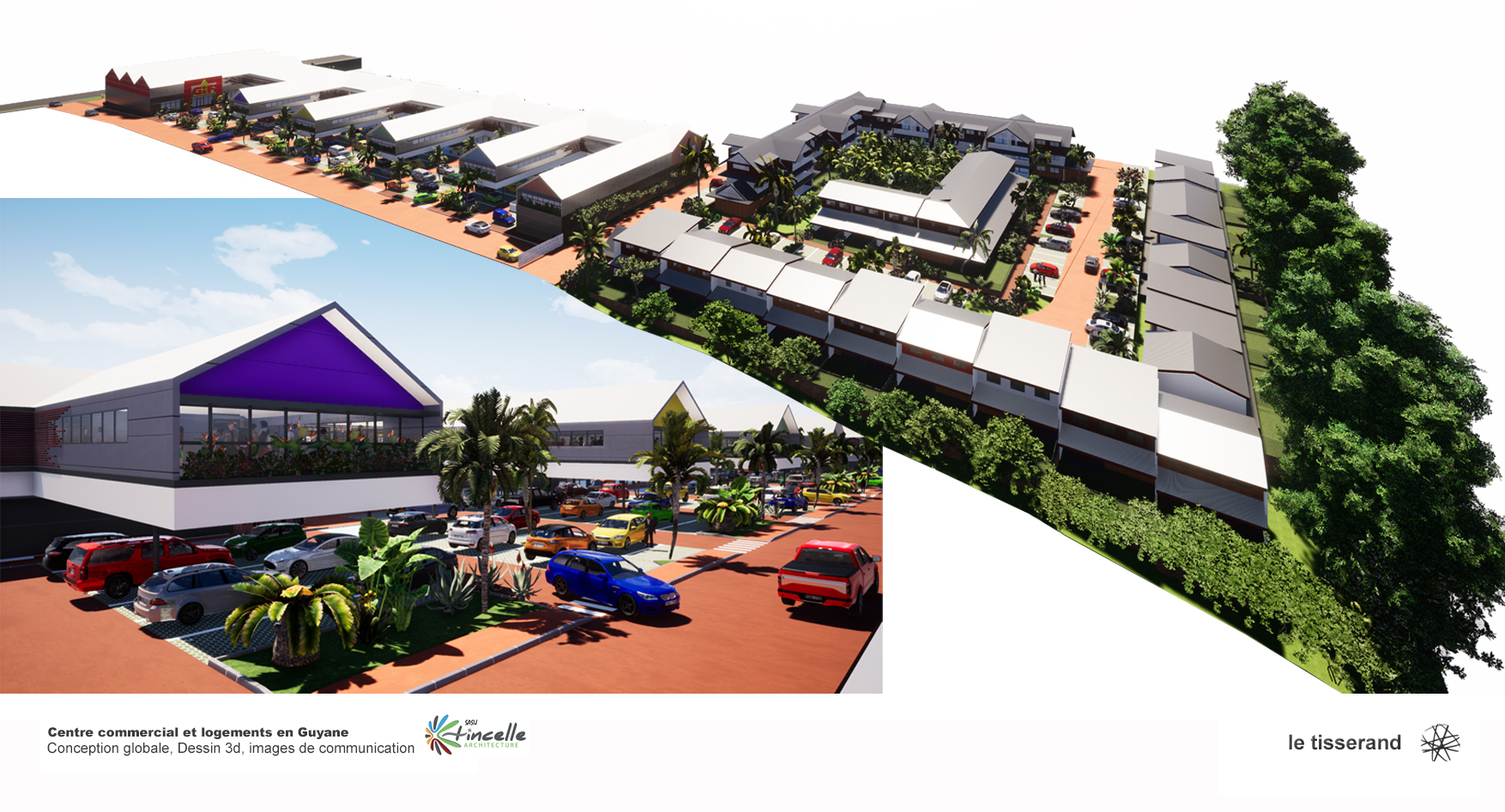 Design Centre commercial et habitats Guyane