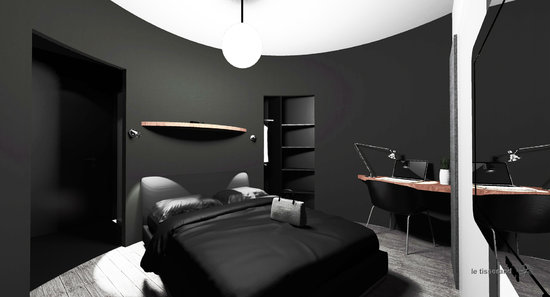 Design chambre d'Hotel Occitanie